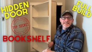 Hidden Door Bookshelf  Outswing  Full Build Video [upl. by Rellia880]