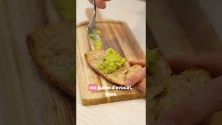 🥑 Tartine avocat et oeuf poché 🍳 recette cuisine avocat oeuf healthy brunch [upl. by Clement]