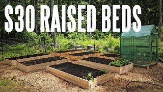 DIY Raised Garden Beds That You Can Build For 30 each [upl. by Wolk]