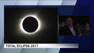 Tom Skilling gets emotional watching eclipse in Carbondale IL [upl. by Philipson]