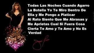 Jenni Rivera  Dos Botellas De Mezcal Lyrics [upl. by Ahmar31]