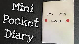 Mini BookPocket diary  Craft With TK [upl. by Thora]