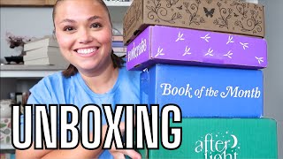 📚More Books Subscription Box Unboxing📚  Owlcrate Fairyloot Afterlight amp More [upl. by Hau]