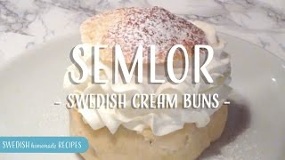 07 Semlor  Swedish Cream Buns [upl. by Enawtna]