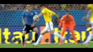 James Rodriguez Volley 2014 World Cup Colombia vs Uruguay 28 06 2014 HD [upl. by Jadwiga]