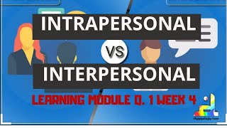 INTRAPERSONAL VS INTERPERSONAL COMMUNICATION  TAGALOG EXPLANATION  ORAL COMMUNICATION [upl. by Gerhard]