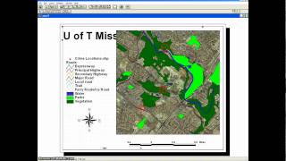 Arcview 33 tutorial 3  Creating a Layout [upl. by Nodroj]