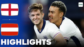 England vs Austria  Highlights  U21 International Friendly 09092024 [upl. by Neros101]