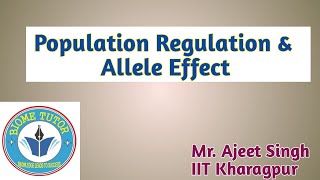 Population Regulation II Allee Effect II Density Dependent amp Independent Factor [upl. by Medin]