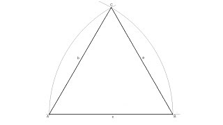 How to draw an equilateral triangle given the measurement of one side [upl. by Analos]