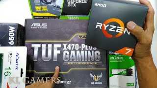 AMD Ryzen 7 2700 ASUS X470PLUS TUF GAMING 16GB 240GB M2 SSD ZOTAC GTX 1660Ti GAMING Build 2019 [upl. by Nyleimaj]