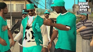 Aztecas vs Ballas Los Sepulcros Gang Mission in GTA San Andreas Gang Switch [upl. by Nalorac]