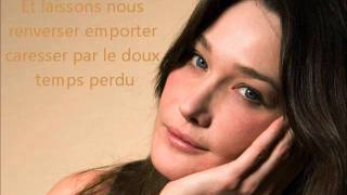 Le temps perduparoles  Carla Bruni [upl. by Ynnaf771]