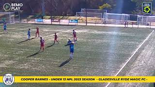 Cooper Barnes Highlights  U13 Youth NPL NSW 2023  GRMFC  Attacker [upl. by Muire]