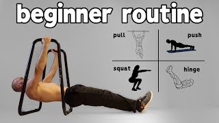 Beginner Calisthenics Workout At Home Full Routine [upl. by Alford]