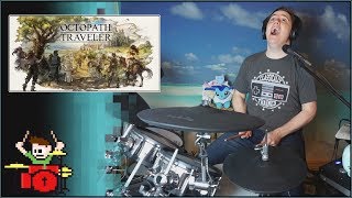 Octopath Traveler  Battle II On Drums  The8BitDrummer [upl. by Perseus]