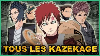 Les 5 Kazekage et leurs Pouvoirs expliqués  Naruto shippuden  Boruto [upl. by Aznofla]