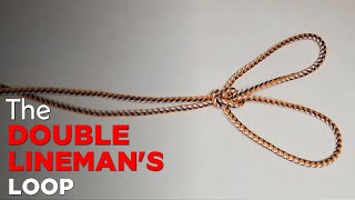 Double Linemans Loop  how to tie Double Linemans Loop [upl. by Lirret]