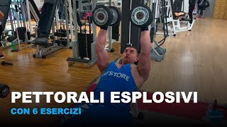 Allenamento completo muscoli del petto con 6 esercizi pettorali [upl. by Trahurn]