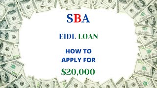 20000 No Business Needed How to fill out the SBA Disaster Loan New Application [upl. by Demy389]