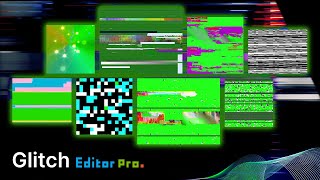 GLITCH Overlay Error SFX Transitions  Green Screen Chromakey  4K60FPS [upl. by Nylirrej]