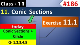 Ex 111 Class 11  Q1 Q2 Q3 Q4 Q5 Basics of Conic Sections amp CIRCLE  Ch 11 Maths Class 11 [upl. by Ahselet]