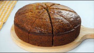 Moist And Fluffy Banana Cake  Easy Recipe [upl. by Austina198]