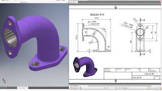 Autodesk Inventor  Modelado 10  Codo 90 Pipe  Tutorial Español [upl. by Tertius531]