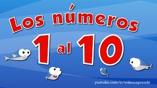 Los números del 1 al 10 en español para niños [upl. by Corene]