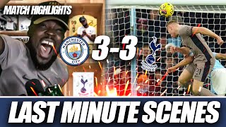 LAST MINUTE SCENES KULU SAVES SPURS AT THE ETIHAD Manchester City 33 Tottenham MATCH HIGHLIGHTS [upl. by Anilehs]