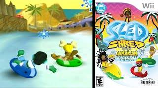 Sled Shred featuring the Jamaican Bobsled Team  Wii Gameplay [upl. by Sirob316]