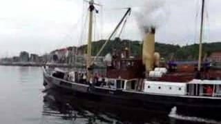 Bussard 102 year old steamship blowing her whistle [upl. by Cesare]