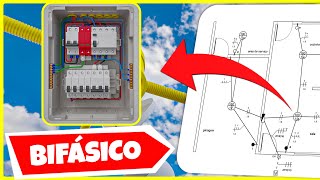 ELÉTRICA PARA INICIANTES INSTALAÇÃO ELÉTRICA COM QUADRO BIFÁSICO CIRCUITO DE ILUMINAÇÃO [upl. by Opaline]