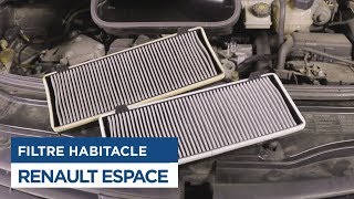 Changer le Filtre Habitacle  Renault Espace 4 [upl. by Nylarac87]