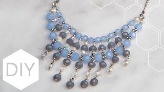 DIY sieraden maken met Kralenhoekje  Statement ketting [upl. by Nodnrb]