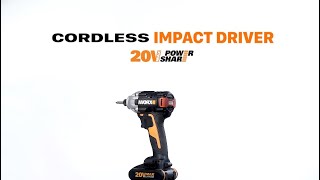 WORX WX261 20V Brushless Impact Driver  WORX UK [upl. by Ayoras]