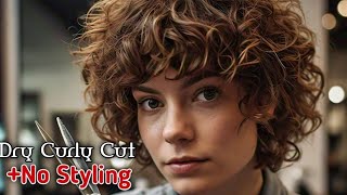 Dry Curly Cut  No Stylingcontent by bellzo0 [upl. by Antonius59]