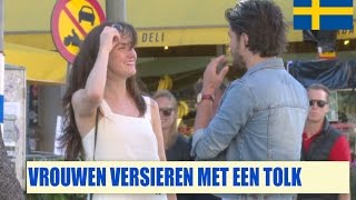 Streetlab  Zweedse vrouwen versieren met een tolk Zweden [upl. by Rehpotsirk948]