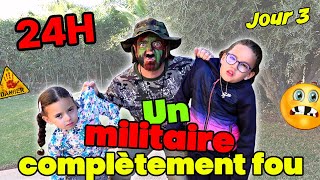 24H avec un MILITAIRE complètement FOU  Une SEMAINE PUNI   JOUR 3 [upl. by Lesko]