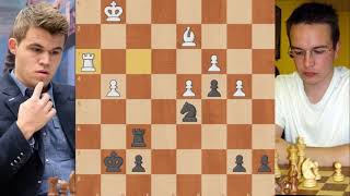 Magnus Carlsen — Robert Fontaine French Defense Schlechter Variation [upl. by Ailisec]