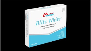 Blitz White Inoffice Tooth Whitening kit [upl. by Ylim]