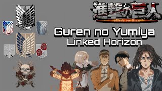 Guren no Yumiya  Linked Horizon Lyrics [upl. by Puff]