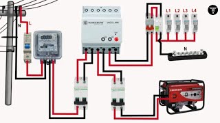 Auto changeover connection circuit diagram electronicproject wiring [upl. by Melan]