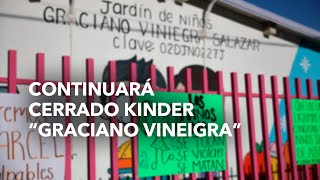 Continuará cerrado kinder quotGraciano Vineigraquot hasta que terminen las investigaciones [upl. by Efi]