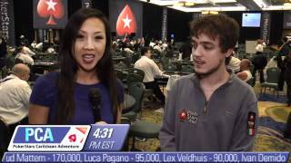 PCA 2012 Midday Update with Dario Minieri  PokerStarscouk [upl. by Yrtnej]