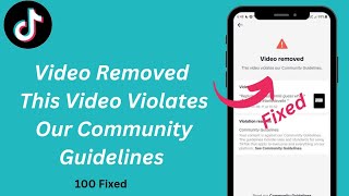 How To Remove TikTok Community Guidelines violations  How To Fix TikTok Video Removed [upl. by Goldy]