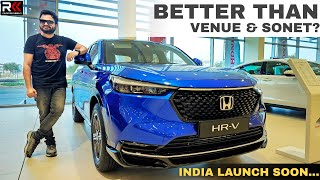 2024 Honda HRV with 2 Sunroofs Walkaround Video Compact SUV with loaded features [upl. by Fira]