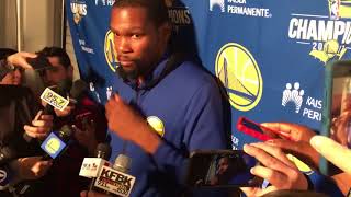 Kevin Durant on Patrick McCaw’s Injury [upl. by Cameron]