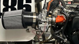 Mikuni Flatslide 24mm Carb install on Harbor Freight Predator Hemi 212cc engine [upl. by Gatian978]