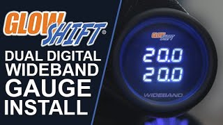 Installation  GlowShift Dual Wideband Air Fuel Gauge for Cars and Trucks [upl. by Burgess]